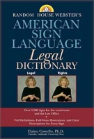 Random House Webster's American Sign Language Legal Dictionary артикул 1781e.